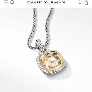David Yurman Albion Citrine pendant